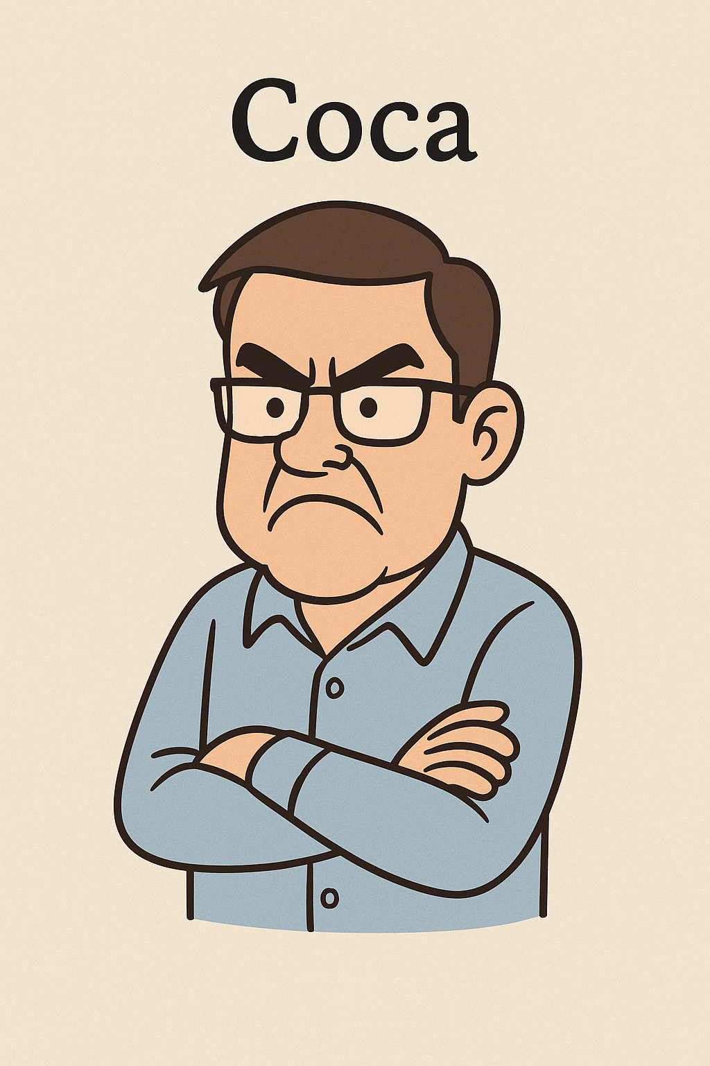 Caricatura de Coca