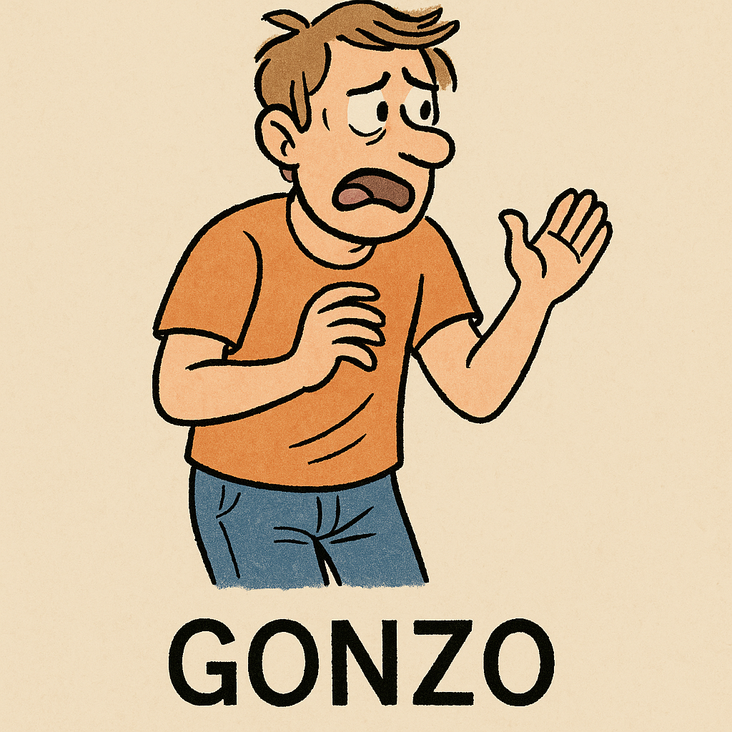 Caricatura de Gonzo