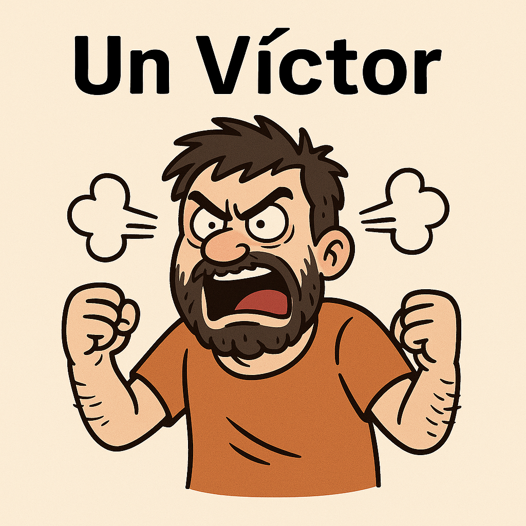 Caricatura de Víctor