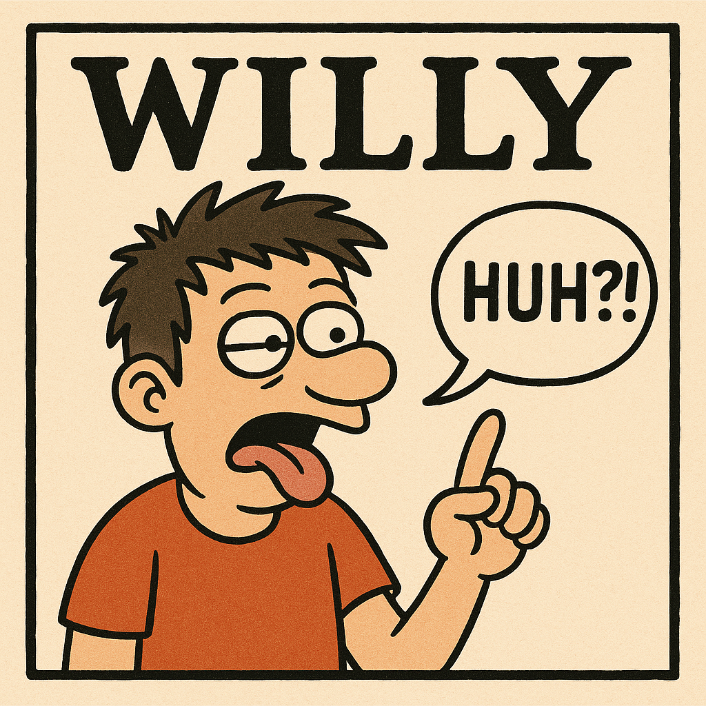 Representación humorística de un Willy